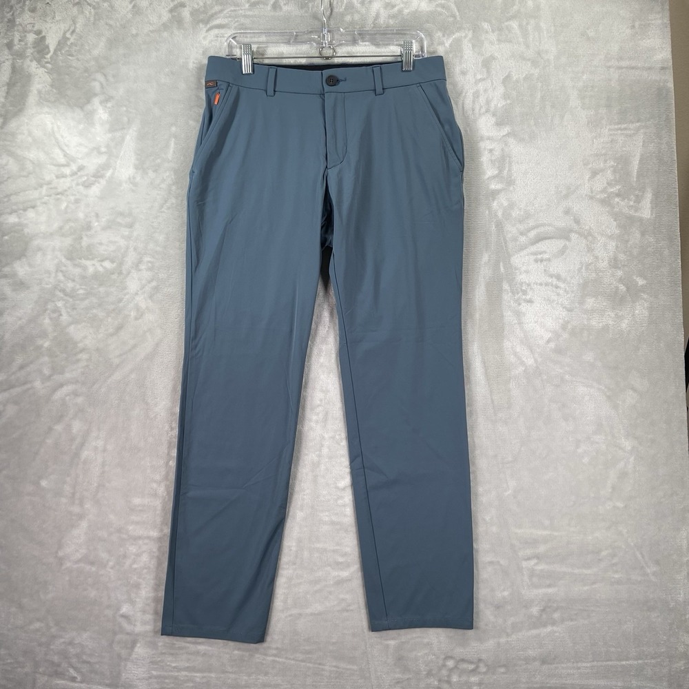 KJUS Pants Mens 32x29 Iver Tailored Fit Chino Golf Performance Stretch Blue